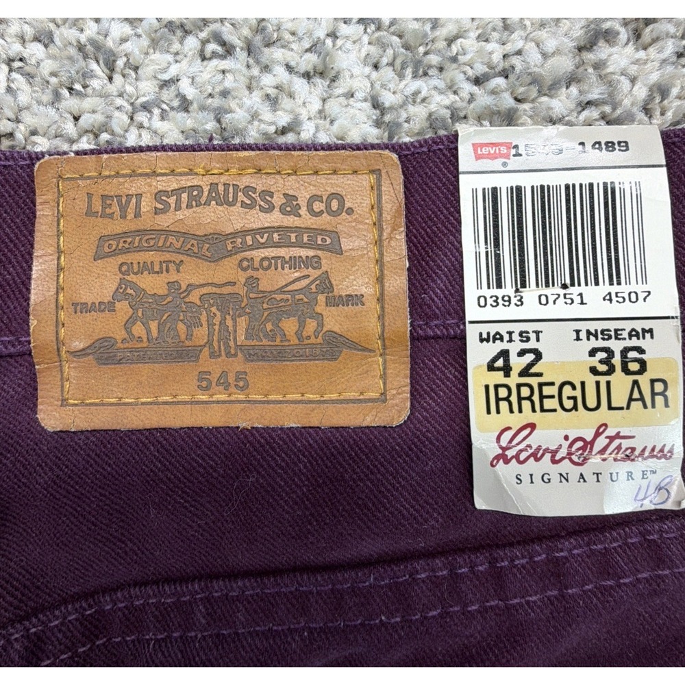 VTG 1990s Levis 545 Loose Fit Denim Jeans Deadstock NWT Size‎ 42x32 Rare